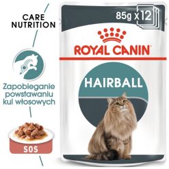 Royal Canin Feline Royal Canin Hairball Care w sosie karma mokra w sosie dla kotów dorosłych, eliminacja kul włosowych saszetka 85g
