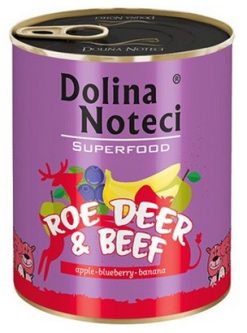 Dolina Noteci Premium Superfood Pies Sarna i wołowina puszka 800g