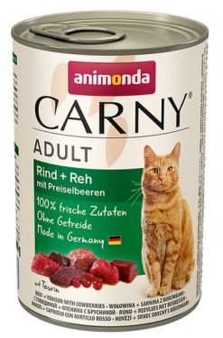 Animonda Carny Adult Wołowina, Dziczyzna + Borówka puszka 400g