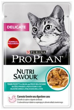Purina Pro Plan Cat Delicate ryba oceaniczna saszetka 85g