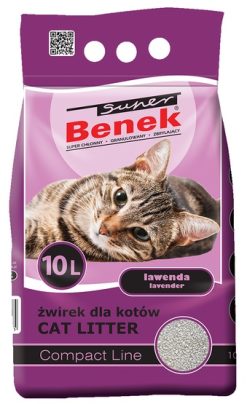 Benek Super Benek Compact Zapachowy Lawenda (ciemny fiolet) 10L