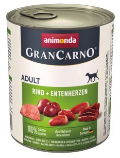 Animonda GranCarno Adult Rind Entenherzen Wołowina + Serca kacze puszka 800g