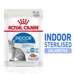 Royal Canin Feline Royal Canin Indoor Sterilised Jelly karma mokra dla kotów dorosłych sterylizowanych, przebywających w domu saszetka 85g