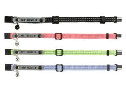 Trixie Obroża nylon dla kota z nalepką adresową [41576]